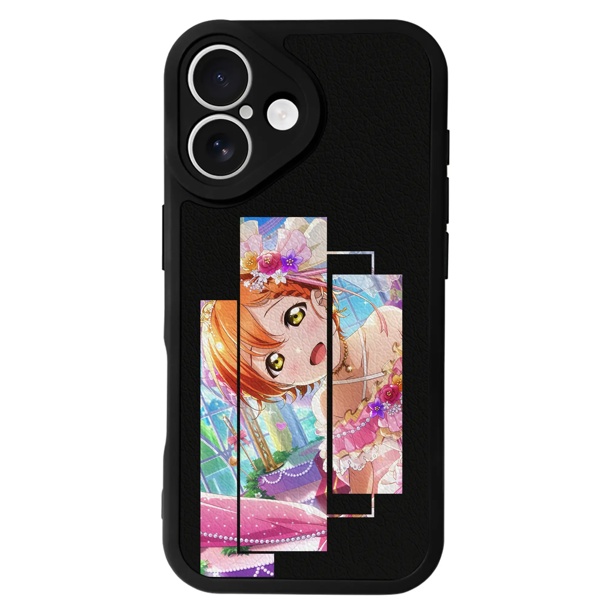 Love Live! グッズ,星空凛 - IPhone 16シリーズ対応 ・ シリコンスマホケース ・ レザー調 ・ 高精度フィット ・ 耐衝撃 ・ ワイヤレス充電対応 ・ 精密カット